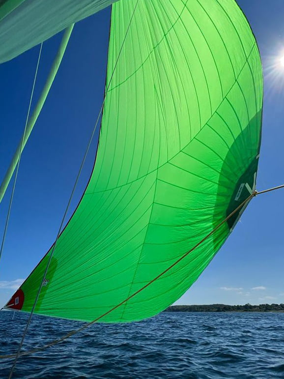  René en Tialda op de Iselfjord bij Sjaelland, Denemarken 